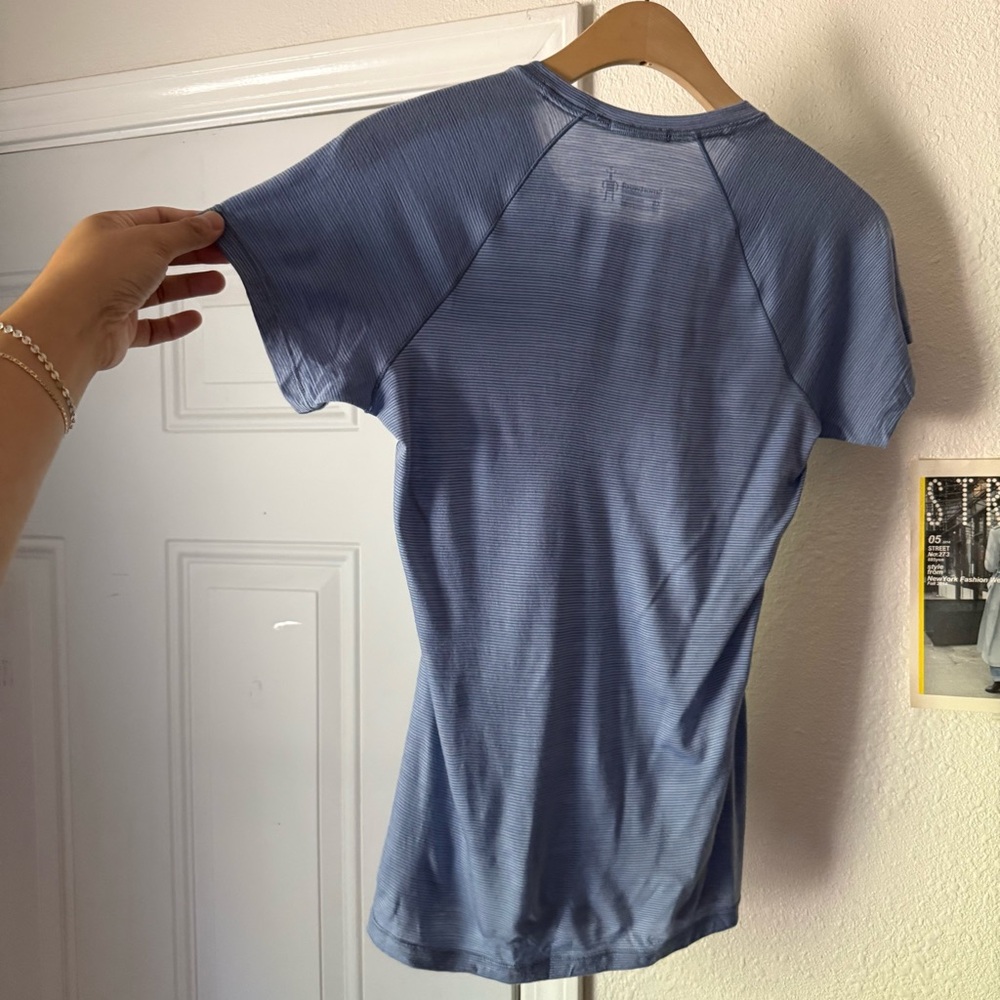 Smartwool Blue Athletic Base Layer Crew Neck Outd… - image 4